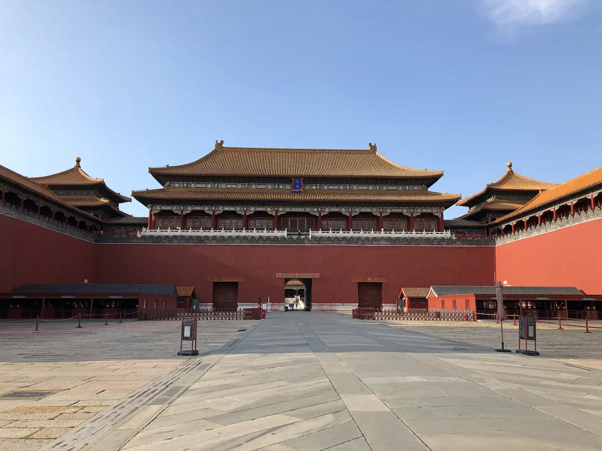 The Meridian Gate, the southern entrance of the Forbidden City