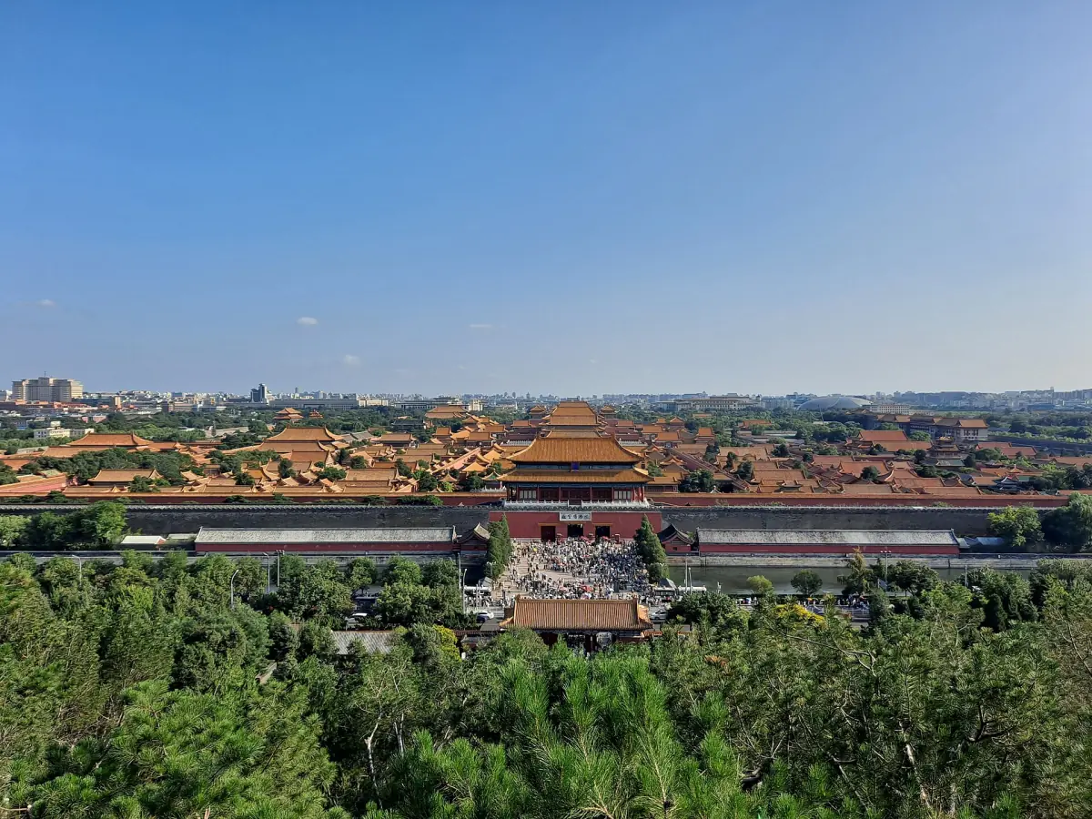 View south over the Forbidden City from Jingshan Park