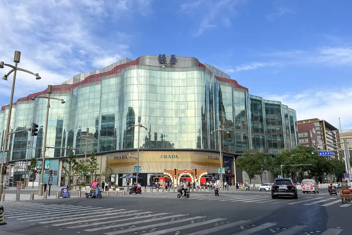 Shopping streets at Wangfujing in central Beijing
